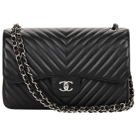 chanel chevron caviar|Chanel Black Chevron.